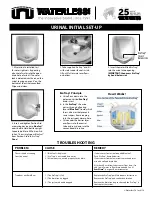 Preview for 4 page of Waterless Del Mar 2901 Specification, Installation And Maintenance Manual