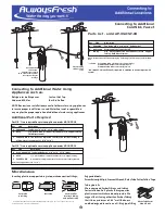 Предварительный просмотр 5 страницы Waterline Technology AlwaysFresh LF-1250 Installation Options