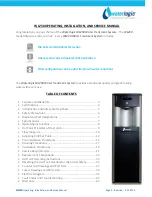 Предварительный просмотр 2 страницы WaterLogic WL250 Operating, Installation And Service Manual