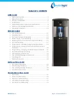 Preview for 3 page of WaterLogic WL2FL Free Standing Manual