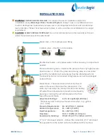 Preview for 12 page of WaterLogic WL2FL Free Standing Manual