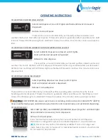 Preview for 12 page of WaterLogic WL3FW User Manual