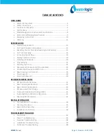 Preview for 3 page of WaterLogic WL400 Base Cabinet Manual