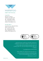 Preview for 6 page of WATERLOO WFO D Series Operating And Maintenance