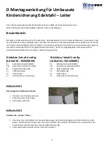 Preview for 2 page of Waterman 502020009 Assembly Instructions Manual