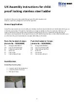 Preview for 6 page of Waterman 502020009 Assembly Instructions Manual