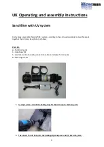 Предварительный просмотр 9 страницы Waterman Sand filter with UV system Operating And Assembly Instructions Manual