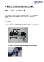 Предварительный просмотр 16 страницы Waterman Sand filter with UV system Operating And Assembly Instructions Manual