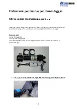 Предварительный просмотр 23 страницы Waterman Sand filter with UV system Operating And Assembly Instructions Manual