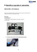 Preview for 44 page of Waterman Sand filter with UV system Operating And Assembly Instructions Manual