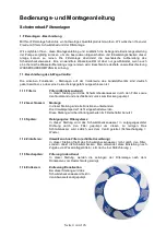 Preview for 4 page of Waterman SF 122 Operating And Assembly Instructions Manual