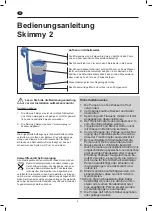 Предварительный просмотр 2 страницы Waterman Skimmy 2 Owner'S Manual