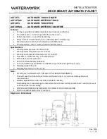 Watermark AUT-DT1 Installtion Manual предпросмотр