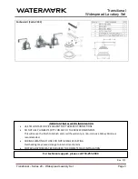 Предварительный просмотр 3 страницы Watermark Transitional 29 Series Important Installation Information