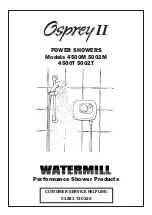 Preview for 1 page of Watermill Osprey II Series Instructions Manual