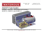 Waterous AQUIS Series Installation, Operation And Maintenance Instructions preview
