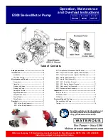 Preview for 1 page of Waterous E501-A Operation, Maintenance And Overhaul Instructions