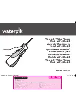 Waterpik Technologies WP-450 Instruction Manual предпросмотр