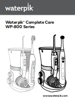 Waterpik Complete Care WP-800 Series Manual preview