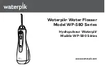 Preview for 1 page of Waterpik Cordless Advanced 2.0 WP-580 Series Instruction Manual