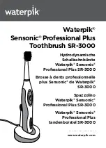 Waterpik Sensonic Professional Plus SR-3000 Manual предпросмотр