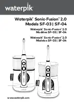 Waterpik Sonic-Fusion 2.0 SF-03 User Manual предпросмотр