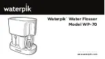 Waterpik Water Flosse WP-70 Instruction Manual предпросмотр