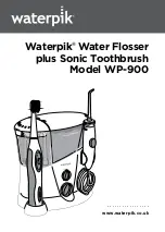 Preview for 1 page of Waterpik Water Flosser plus WP-900 Instruction Manual