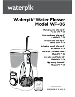 Waterpik Water Flosser WF-06 Manual предпросмотр