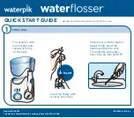 Waterpik Waterflosser WP-100 Quick Start Manual предпросмотр