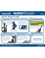 Waterpik waterflosser WP-860 Quick Start Manual предпросмотр