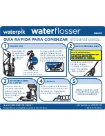 Предварительный просмотр 2 страницы Waterpik waterflosser WP-860 Quick Start Manual