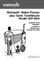 Waterpik Waterflosser WP-900 Manual preview