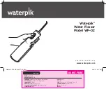 Предварительный просмотр 1 страницы Waterpik WF 02A Manual