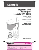 Waterpik WP-100B User Manual preview