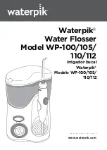 Waterpik WP-105 Manual предпросмотр