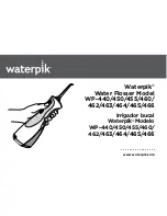 Предварительный просмотр 1 страницы Waterpik WP-440 Instruction Manual