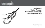 Waterpik WP-562 Manual предпросмотр