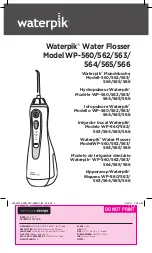 Waterpik WP-564 Manual preview