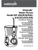 Waterpik WP-650 Instructions Manual preview