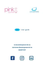 waterpowered pink SHOWER Basic User Manual preview