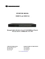 Waters Network Systems GSM 2124 Operating Manual preview