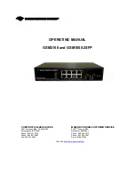 Preview for 1 page of Waters Network Systems GSM1008-2SFP Operating Manual