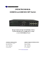 Preview for 1 page of Waters Network Systems GSM2109 Operating Manual