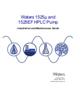 Waters 1525EF Installation And Maintenance Manual preview