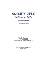 Waters ACQUITY UPLC I-Class IVD System Manual preview