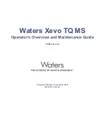 Preview for 1 page of Waters Xevo TQ MS Operator And  Maintenance Manual