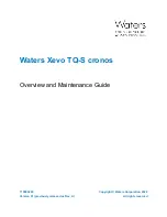 Preview for 1 page of Waters Xevo TQ-S cronos Overview And Maintenance Manual