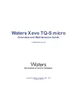 Waters Xevo TQ-S micro Overview And Maintenance Manual preview