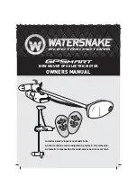 Watersnake GPSmart Owner'S Manual предпросмотр